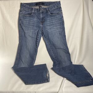 Calvin Klein Jeans Women's Size 6 Blue Denim Modern Boot Mid Rise Stretch